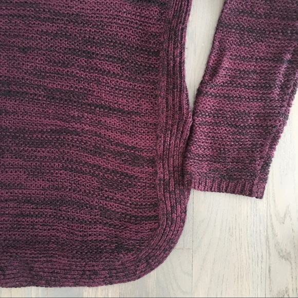 Quinn Burgundy Marl V-Neck Pullover Sweater, size Large ♥️ - Picture 6 of 16